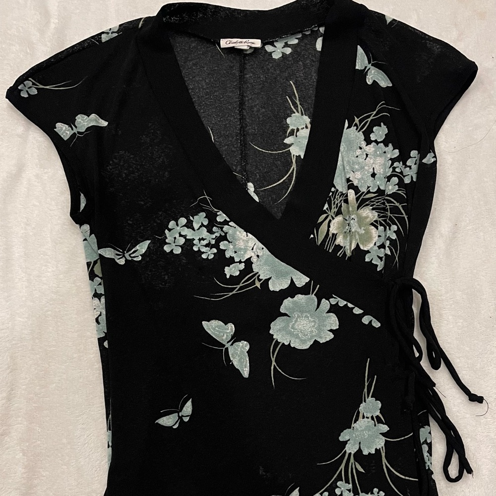 Charlotte Russe Wrap Blouse